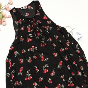 NWT Show Me Your MuMu Lace Up Cheeky Cherry  Dress
